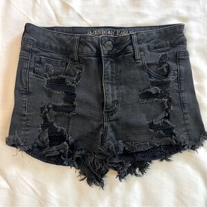 American Eagle high rise super stretch jean shorts